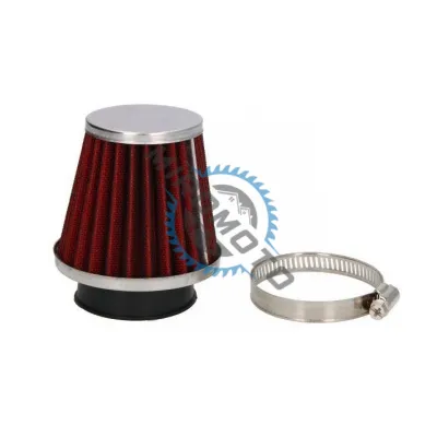 Filtru aer sport tip tuning, diametru 44 mm, rosu Filtru aer sport tip tuning, diametru 44 mm, rosu