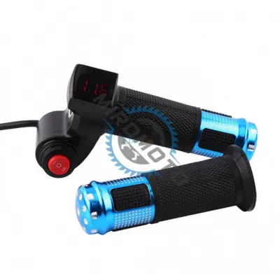 Acceleratie bicicleta / scuter electric (cu indicator de voltaj si buton On-OFF) Acceleratie bicicleta / scuter electric (cu indicator de voltaj si buton On-OFF)