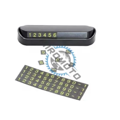 Suport Numar Telefon Bord, Parcare Temporara, Negru