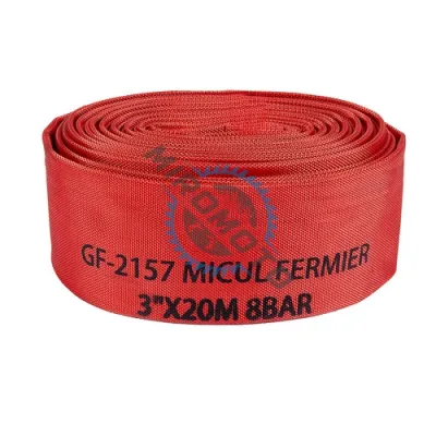 Furtun de irigat tip pompier, 3 TOLI ( 75mm ), lungime 20 m, presiune 8 bari, Micul Fermier GF-2157 Furtun de irigat tip pompier, 3 TOLI ( 75mm ), lungime 20 m, presiune 8 bari, Micul Fermier GF-2157