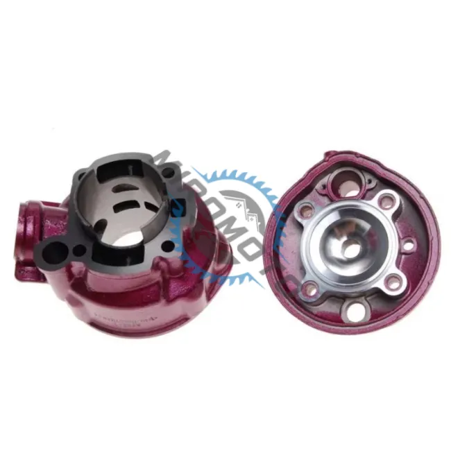 Set motor + chiulasa scuter Yamaha AM6, TZR, Rieju 80cc 2T, 49 mm, racire apa, model cu 1 segment