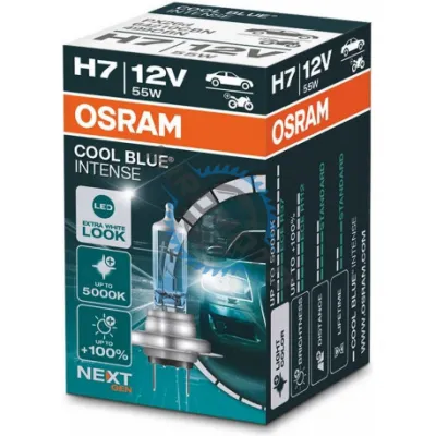 Bec halogen OSRAM H7, cool blue intense, 12V NEXT GEN, 5000K, 55W Bec halogen OSRAM H7, cool blue intense, 12V NEXT GEN, 5000K, 55W