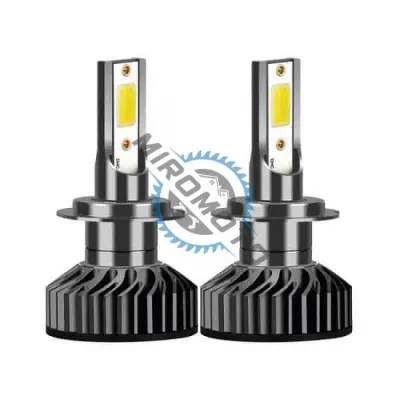 Set 2 Becuri Led Auto H7, cu ventilator, Canbus, 100W, Lumina Alb-Rece, 12.000lm, 9-32V Set 2 Becuri Led Auto H7, cu ventilator, Canbus, 100W, Lumina Alb-Rece, 12.000lm, 9-32V