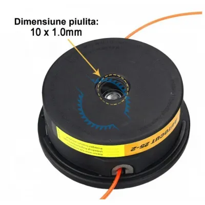 Cap tambur / mosor motocoasa cu fir Autocut 25-2 (piulita 10 x 1) compatibil cu Stihl FS44 FS55 FS80 FS83 FS85 FS90 FS9 Cap tambur / mosor motocoasa cu fir Autocut 25-2 (piulita 10 x 1) compatibil cu Stihl FS44 FS55 FS80 FS83 FS85 FS90 FS9