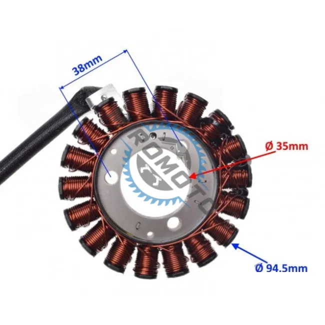 Magnetou / stator aprindere scuter Honda Dylan / SH 125-150CC (2001-04) OEM 31120-KGF-912