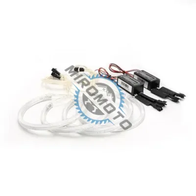 Kit Angel Eyes, Compatibil BMW Seria 3 E46, Far Fara Lupa, Lumina Alb Rece Kit Angel Eyes, Compatibil BMW Seria 3 E46, Far Fara Lupa, Lumina Alb Rece