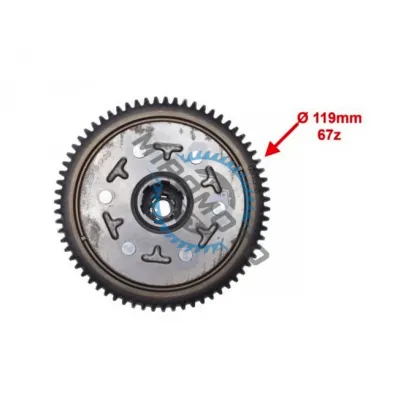 Ambreiaj moto complet Cross 140cc (coroana 67 dinti) XY140 Ambreiaj moto complet Cross 140cc (coroana 67 dinti) XY140