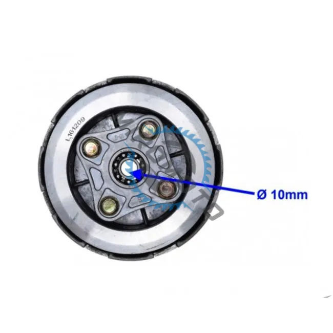 Ambreiaj moto complet Cross 140cc (coroana 67 dinti) XY140