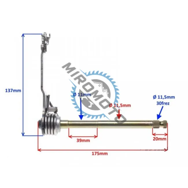 Ax maneta schimbator viteze Cross XY140 140cc