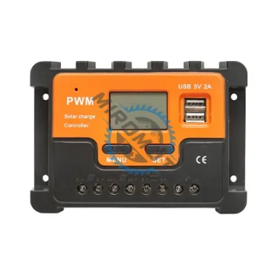 Regulator tensiune pentru panou solar 10A 12V/24V 2X port USB 5V/2A Regulator tensiune pentru panou solar 10A 12V/24V 2X port USB 5V/2A