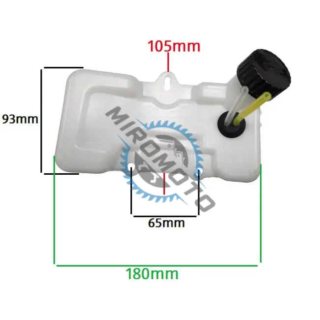 Rezervor benzina compatibil motocoasa (3 prinderi) Ruris 9260S