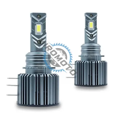 Set 2 becuri auto, led h15 cu ventilator, 70W, plug&play, 12V, 6000lm, alb Set 2 becuri auto, led h15 cu ventilator, 70W, plug&play, 12V, 6000lm, alb