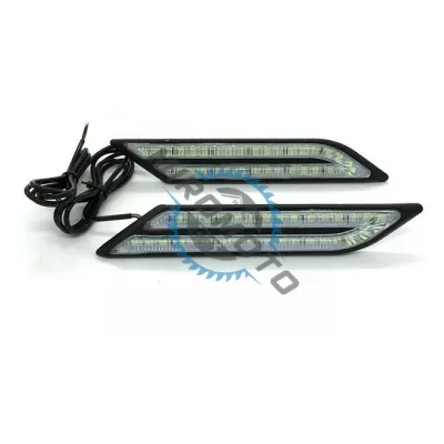 Set 2X Lumini de Zi, DRL , 15W, 6500K, ALB