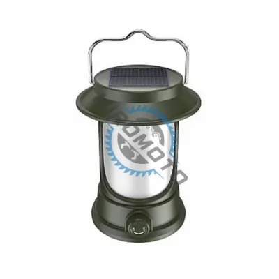 Lampa Solara, Retro Camping, Reincarcabila, Trepte de Intensitate, Verde