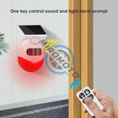 Alarma Cu Incarcare Solara Si Telecomanda Pentru Exterior 