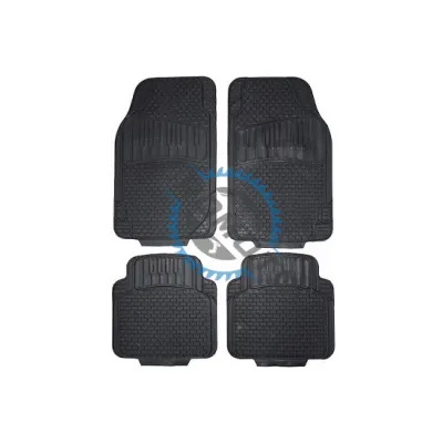 Set 4 Covorase Auto, Universale, din cauciuc rezistent, negru Set 4 Covorase Auto, Universale, din cauciuc rezistent, negru