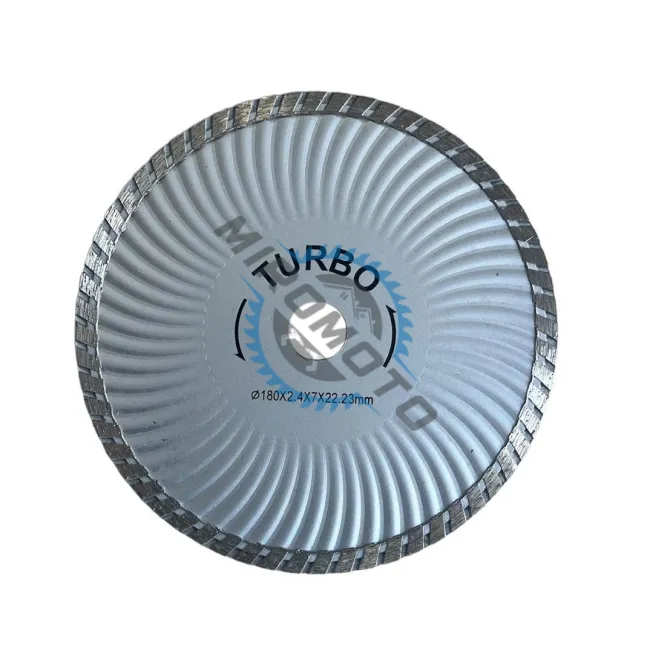 Disc diamantat de taiere continuu, 180x22.2x2.4mm, taiere umeda si uscata, Turbo