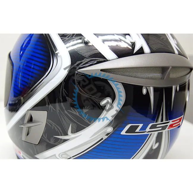 Casca moto full face/Integrala, LS2 FF366, culoare negru / albastru