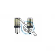 Set 2 Becuri Auto, 24V Led P21W, 20W, BA15S, Lumina Alba, Pozitie Si Marsarier, 3014 SMD