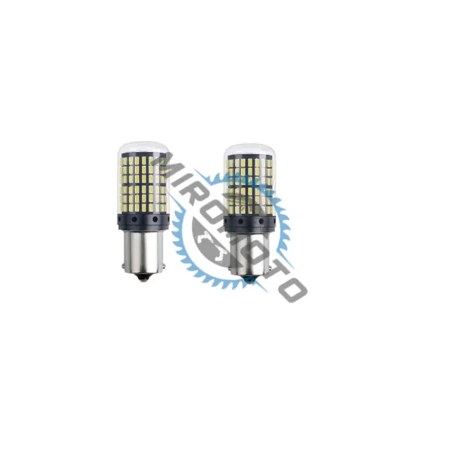 Set 2 Becuri Auto, 24V Led P21W, 20W, BA15S, Lumina Alba, Pozitie Si Marsarier, 3014 SMD