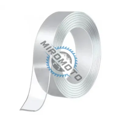 Banda dublu adeziva transparenta, grosime 1 mm, latime 18 mm, lungime 5 metri Banda dublu adeziva transparenta, grosime 1 mm, latime 18 mm, lungime 5 metri