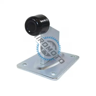 Opritor cu talpa si tampon din cauciuc, pentru poarta culisanta, Placa 100X80 MM, H 95MM Opritor cu talpa si tampon din cauciuc, pentru poarta culisanta, Placa 100X80 MM, H 95MM