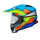 Casca cross Atv, Enduro, culoare Albastru/ Galben Neon, marimea L (59-60), Model 819-7 TROPICO