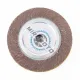 Disc perie lamelar smirghel, 150 mm, polizor, suport metalic, diametru ax 25mm