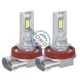 Set 2 Becuri Led Auto, H11, 120W, Lumina Alb-Rece, 15.000 Lumeni, 6000K