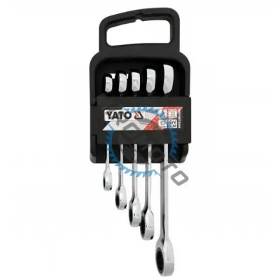 Set chei inelare drepte cu clichet Yato YT-5038, 8 - 19mm, 5 piese Set chei inelare drepte cu clichet Yato YT-5038, 8 - 19mm, 5 piese