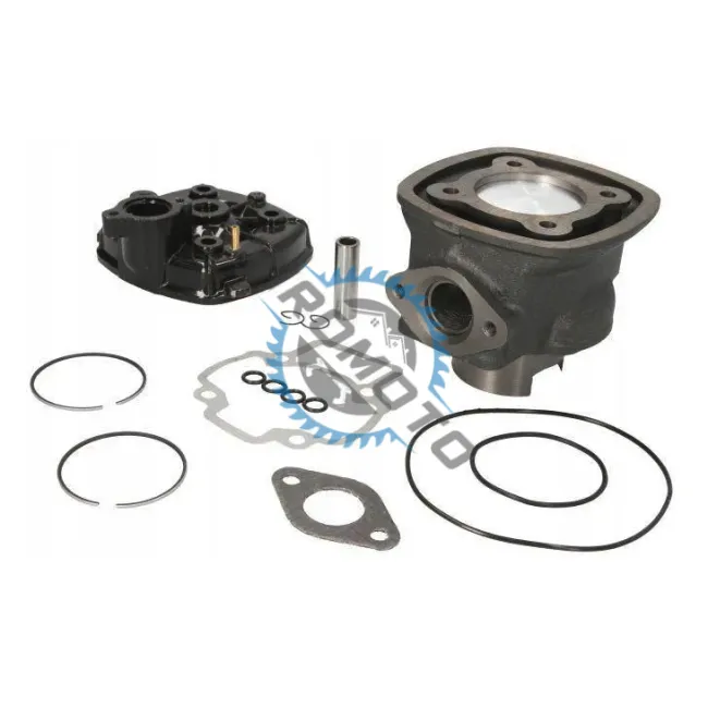 Set motor + chiulasa scuter Piaggio NRG MC2 80cc 2T, 47mm, racire apa, (4 colturi)