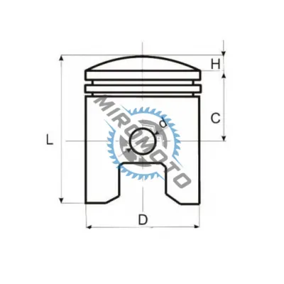 Kit piston Cross YX160 4T, 60 mm, bolt 13 mm