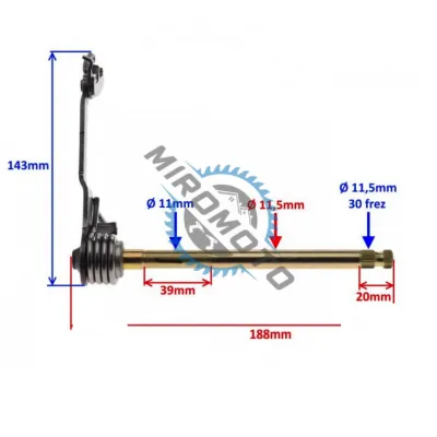 Ax maneta schimbator viteze Cross XY160 Ax maneta schimbator viteze Cross XY160