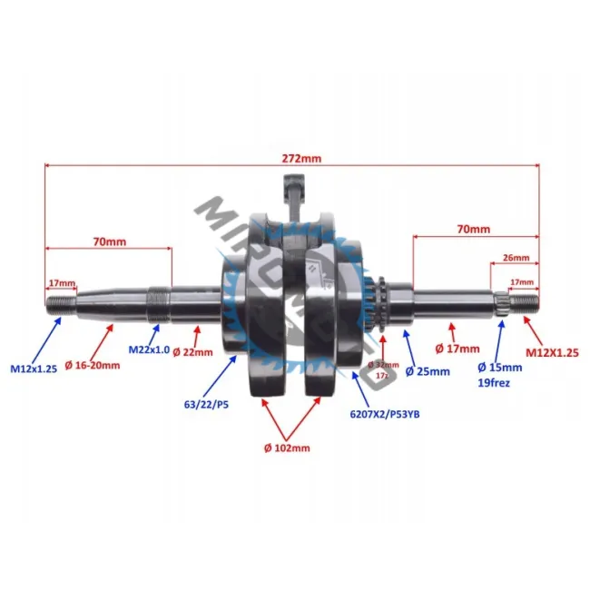 Ambielaj scuter SYM X-PRO 125, Symphony 125, 4 Timpi