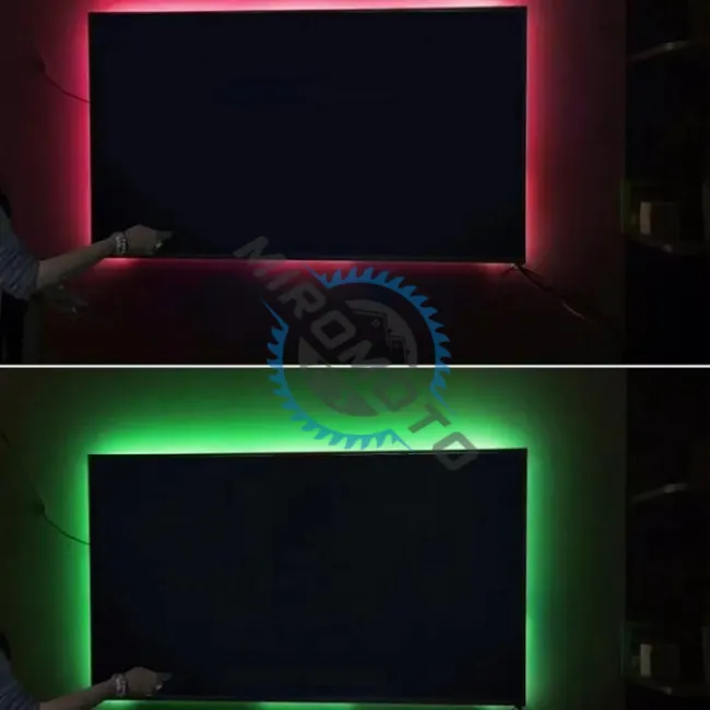 Banda LED impermeabila RGB cu telecomanda, mufa usb, lungime 5 metri