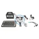 Kit iluminat portabil LED cu 3 becuri/proiector, panou solar radio FM, MP3 si baterie 4500 mAhH pentru pescuit camping GD-8028COB