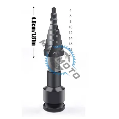 Burghiu conic in trepte, 4 – 20mm, pentru masina gaurit cu impact Burghiu conic in trepte, 4 – 20mm, pentru masina gaurit cu impact