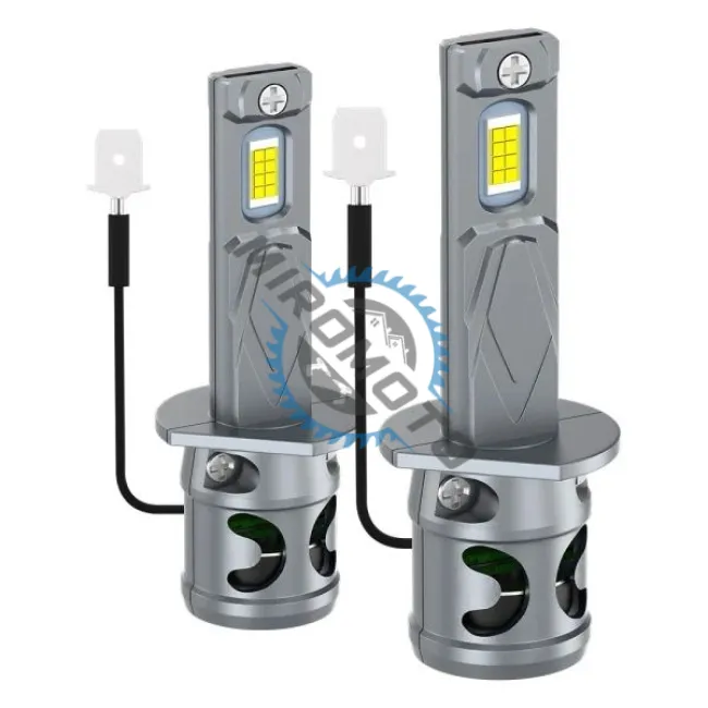 Set 2 Becuri Auto Led H1, 180W, Plug&Play, ventilator , 24000lm, 6000K, Ip68, 12v