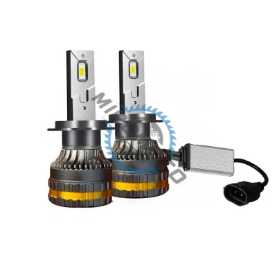 Set 2 Becuri Led Auto, H11, 100W, Lumina Alb-Rece, 15000 Lumeni, 6000K, 9-30v, canbus Set 2 Becuri Led Auto, H11, 100W, Lumina Alb-Rece, 15000 Lumeni, 6000K, 9-30v, canbus