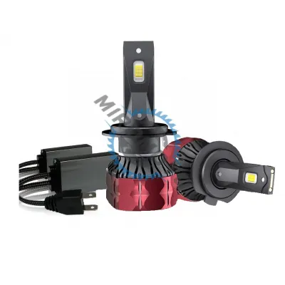 Set 2 Becuri Auto, Led H7 cu ventilator, 200w, 20000lm, IP68, 6000k, 9-16V, canbus