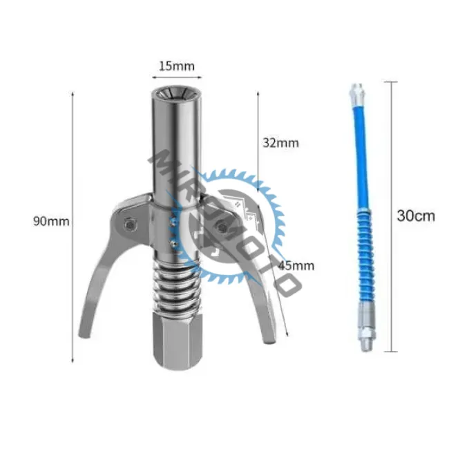 Cap gresor, cupla rapida pentru pompa gresare, set cu furtun, 10000 PSI, 90mm