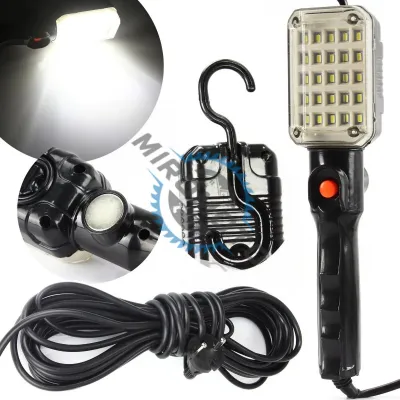 Lampa de lucru cu LED, carlig si magnet, lungime cablu 10m, 25 LED Lampa de lucru cu LED, carlig si magnet, lungime cablu 10m, 25 LED