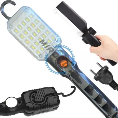 Lampa de lucru cu LED, carlig si magnet, lungime cablu 10m, 25 LED Lampa de lucru cu LED, carlig si magnet, lungime cablu 10m, 25 LED