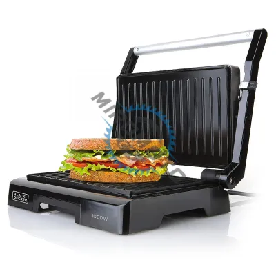 Gratar electric Black&Decker BD-BXGR1000E, inox, 1000w, incalzire rapida, suprafata non-aderenta Gratar electric Black&Decker BD-BXGR1000E, inox, 1000w, incalzire rapida, suprafata non-aderenta