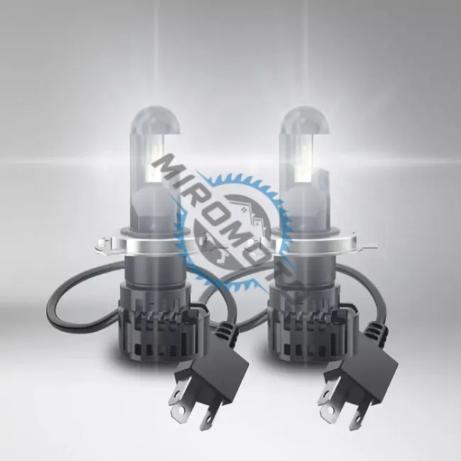 Set 2 becuri H4 led night breaker osram, omologate rar, 6000k, alb-rece, + 230%, 23/27W, 12v