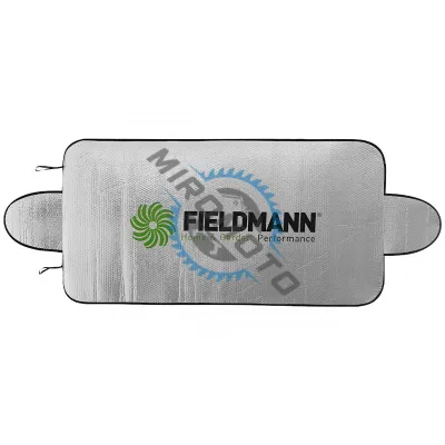 Protectie pentru parbriz, parasolar, Fieldmann, Textil/ Metal, 140 x 70 cm, Argintiu