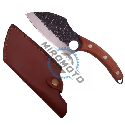Cutit-satar, japonez, forjat manual, 27 cm, otel inoxidabil, maner lemn, husa piele, Model 1 Cutit-satar, japonez, forjat manual, 27 cm, otel inoxidabil, maner lemn, husa piele, Model 1