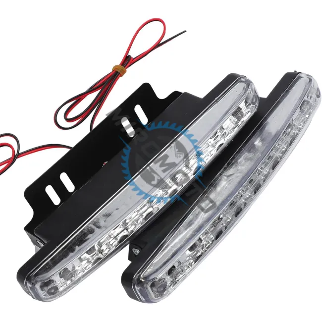 Set 2x Lumini De Zi DRL, 8 Led, 6000K