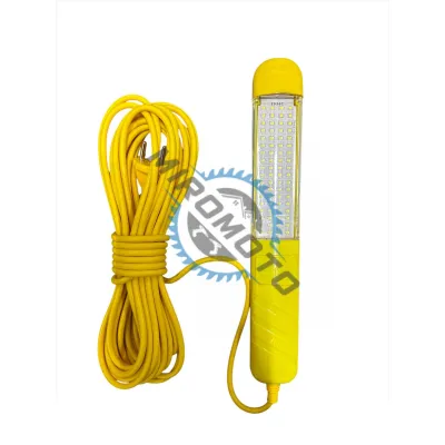 Lampa de lucru cu LED, carlig si magnet, lungime cablu 10m, 72 Led, galbena Lampa de lucru cu LED, carlig si magnet, lungime cablu 10m, 72 Led, galbena