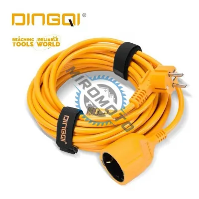 Cablu prelungitor 3x1.5mm cu cupla, 15m, 3500 W, portocaliu, Dingqi Cablu prelungitor 3x1.5mm cu cupla, 15m, 3500 W, portocaliu, Dingqi